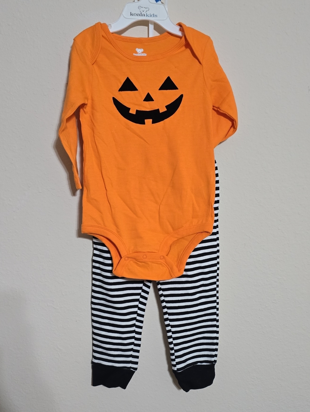 NWT Koala Kids Halloween Pumpkin Onesie and Pants Multiple Sizes Available